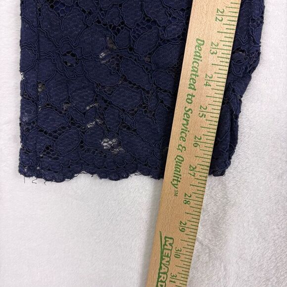 Free People Blue Eyelet Floral Pull On Bootcut Pants Size Medium - Picture 6 of 11